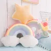 Cushions Ins Hot Candy Rainbow Lucky Cloud Star Moon Plush Pillow Colorful Crown Memeor Pillow Cushion Sofa Home Decoration Throw Pillow
