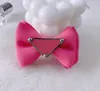 Kvalitet Pet Hairpin BB Clip Bow Invertered Triangle Hairpin Pet Cat Fashion Märke Ornament Huvudbonad hårnål