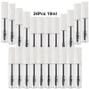 Accessoires 24 pièces/paquet 10ml Tube de cils vide Tube de Mascara outil de bouteille pour huile de ricin bricolage Mascara récipient cosmétique avec capuchon blanc