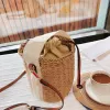 Filosophy Recommend Mini Bucket Beach Bag Straw Weaved Summer Holiday Canvas Strap Designer Handbags273E