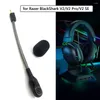 Microphones 3.5mm Bendable Replacement Game Microphone For Razer BlackShark V2/V2 Pro/V2 SE