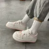 sapatos sapatos kawaii women tênis plataforma de cabeça redonda branca causal estudante de esportes fofa garotinha lolita moda de moda 2022 primavera