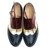 Casual Shoes Ab Style Mixed Color Oxfords 21-27cm Lace Up Single Customized for Women