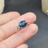 Cluster Rings Simple And Fashion Natural Topaz Ring Beautiful Color Exquisite Workmanship Real 925 Silver Fine Jewelry Birthstone Women Gift