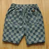 Shorts masculinos para homens com bolsos cordão homem calças curtas xadrez vintage casa gráfico xxl solto moda novidade em tamanho pequeno a granel