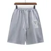 SS Nya miri -shorts älskar broderade fasta färger för män och kvinnor lossa och avslappnad Pure Cotton Capris sportbyxor #F27