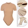 GUUDIA Super Elastico Super Elastico KDS Shapewear Comodo Shaper Tuta Body Shaper Body a manica corta con apertura sul cavallo 240220