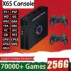 Communications TV Box Plus 4K HD Output Gaming Consoles 256 GB TF Card 70000+ spel för PSP Multiplayer kontra Home Edition Game Box