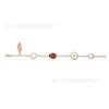 Bijoux de créateurs Bracelet de luxe VanCA Fan Family Star Coccinelle Cinq Fleurs Bracelet Or Rose Blanc Fritillaria Rouge Jade Moelle Bracelet Lumière Luxe Chanceux Femmes