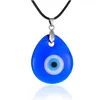 Pendant Necklaces Evil Eye Necklace for Women Keyring Turkish Blue Bead Bracelet Handmade Glasses Charms Bracelets Greek Mati Hamsa Na Dhi3m