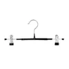 Metal Clothes Hangers White Black Clip Stand Hanger Pants Skirt Kid Adult Clothing Anti-skidding Free Shipping F202421