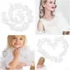 Supporto per la vita Abbigliamento Boa bianco Anni '20 Accessori Decor Sciarpe di seta per le donne Collo Make Dress Boas Adts Homecoming Drop Delivery Spo Otcu3