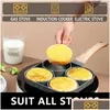 Pans Cooker 4-Cups For Gas Cookware Frying Suitable Pancake Induction Stove S Nonstick Egg Drop Delivery Home Garden Kitchen Dining Ba Otkfv