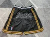 America Men Casual Sports Wear Weat Dry Mesh Basketball Shorts Kids Lakeres broderi Kort xxl