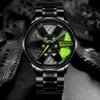 Top Uhr Marke Auto Rad Custom Design Sport Felge Uhren Edelstahl Wasserdicht Ganze 2021 Männer Handgelenk Armbanduhren219W