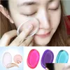 Spugne, applicatori Cotton Cosmetic Sile Sponge Blender Quick Clean Spugne morbide per trucco Puff Flawless Facial Make Up Drop Delivery Dhlgv