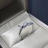 Luxury designer knot ring men and women rings fashion classic style 925 sterling silver with diamonds gifts for engagement birthday party Jewelry gift good nice