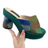 Nigerian Sandals Platforme Buty Ladies Party High Heel Otwarte palce Luksusowe ślubne kobiety Wysokie obcasy Sandały Sandały Sandały 240221
