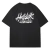 Tasarımcı Tshirts Hellstar Gömlek Erkekler Tshirts Kısa Kollu Tee Graffiti Yazı Folyo Baskı Vintage Siyah Unisex Kısa Kollu Top High Street Retro