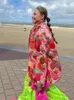 Trench-coat court rétro pour femme, veste rembourrée en coton à grande fleur, Style chinois, pivoine, manteau matelassé épais, automne et hiver