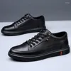 Chaussures décontractées en cuir véritable hommes respirant peau de vache Homme conseil Sapatos Masculino Chaussure Homme Zapatos Casuales Hombre