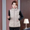 Women's Vests Down Cotton Vest Female 2024 Autumn Winter Short Loose Casual Waistcoat Womens Fashion Large Size Sleeveless Jacket Top