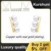 KURSHUNI Balance Bar perles boucles d'oreilles collier pour femmes de luxe qualité marque ensemble de bijoux corée mode accessoires japonais 240220