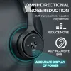 Hörlurar/headset Picun P28X trådlöst headset Bluetooth 5.0 Quadcore Dual Moving Coil Bass Overear Hörlurar med mikrofon