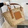 Strandpåsar totes kvinnor raffia luxurys handväska axel crossbody atmospheric handväskor lady plånbok purses semester