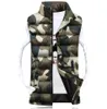 Whole 2016Men039s Stand Collar Camouflage Vest Men Winter Sleeveless Casual Jackets Male Female Slim Camo Waistcoat Brand 5440386