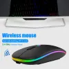 Mice Bluetooth Wireless Mouse 3Level DPI Silent Backlight Rechargeable Optical Mouse USB 2.4GHz 1600DPI for Computer Laptop PC Office