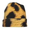 Berets Leopard Print Beanie Hats Fashion Animal Bonnet Men Women Casual Gym Skullies Beanies Autumn Custom Thermal Elastic Caps