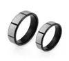 Anéis de casamento legal preto fosco banda casal para homens e mulheres aliança de aço inoxidável jóias anel de dedo aniversário gift3129039