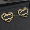 Fashion Designer Earrings 925 Silver Copper Heart Stud Classics Brand Letter Studs Famous Women Pearl Diamond Earring Wedding Party Jewelry Gifts
