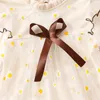 Robes de fille GINEVSAL enfants enfant en bas âge né bébé robe brodée florale à manches longues maille Tutu Tulle tenues d'été