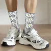 Men's Socks Hip Hop Vintage Crew Sock Doping Illustration Crazy Bike Cycle Bicycle Racing Unisex Street Style Printed Boys Gift