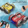 Cars 2in1 RC Car 2.4GHz Remote Control Boat Waterproof Radio Controlled Stunt Car 4WD Vehicle All Terrain Beach Pool Toys for Boys