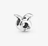 Sparkling Oxen Zodiac Charm 925 Sterling Silver Peads Fit Style Charms Armband Halsband DIY för kvinnor Julklapp 798418C011395099