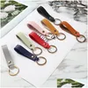 Cartoon Accessories Pu Leather Keychain Casual Strap Lanyard Key Chain Waist Wallet Keychains Car Keyring Keyholder Jewelry Gift Drop Dhjlg