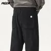 Hiqor Autumn Winter Thingen Corduroy Sweatpant Male Baggy Jogger Fashion Streetwearルーズヴィンテージカジュアルストレートパンツマン240220