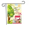 Mothers Day Garden Flag Double Sided Welcome Mormor och Grandpas Place Garden Flag Decoration Courtyard Yard Flag Linen Material P265