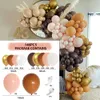 New New Happy Birthday Decorations Coffee Brown Balloon Arch Garland Kit Wedding Engagement Decoration Baby Shower Event Party Balloons