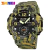 Watches Skmei Military Sport Watch for Man 3 Time Led Light Digital Watches Fashion Electronic Stopwatch Chrono Clock Men's Wristwatch