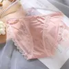 Women's Panties Sexy Lace-up Pure Desire Machine Lace Breathable Cotton Crotch Ladies Plus Size Briefs