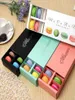 La boîte à macarons contient 12 cavités 20115cm Cadeaux d'emballage alimentaire Boîtes de fête en papier pour boulangerie Cupcake Snack Candy Biscuit Muffin Box EWF8794160