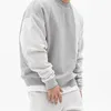 Gymmen Mens Fashion O Neck Hip Hop Sports Lång ärm Hoodies Fitness Sweatshirt Casual Loose Sweatshirts Manlig Training Pullover 240220