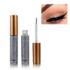 10 pçs / conjunto marca branco ouro glitter sombra para fácil de usar à prova d'água delineador líquido beleza eye liner maquiagem maquiagem 240220