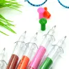 Pennor 24 datorer Dual Head Strame Highlighter Marker Gel Penns Needle Pens Novely Nurse Needle Shaped Marker Penn Stationery