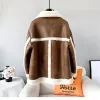 Pele senhora menina genuína pele curto quente jaqueta feminina ovelhas shearling lapela gola casaco de inverno jt3439