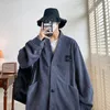 Streetwear hommes pull japon Style grande taille 7XL homme Sweatercoat mode hauts amples décontracté simple boutonnage vêtements 240220